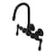 Kingston Brass AE1T0 3-3/8 Inch Wall Mount Tub Faucet, Matte Black AE1T0 - alternate 1